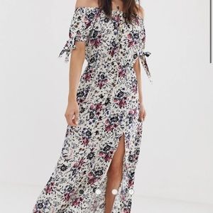 Band of Gypsies off shoulder maxi dress floral